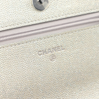 マトラッセ チェーンウォレット キャビアスキン シャンパンゴールド シルバー金具 シャネル バッグ CHANEL