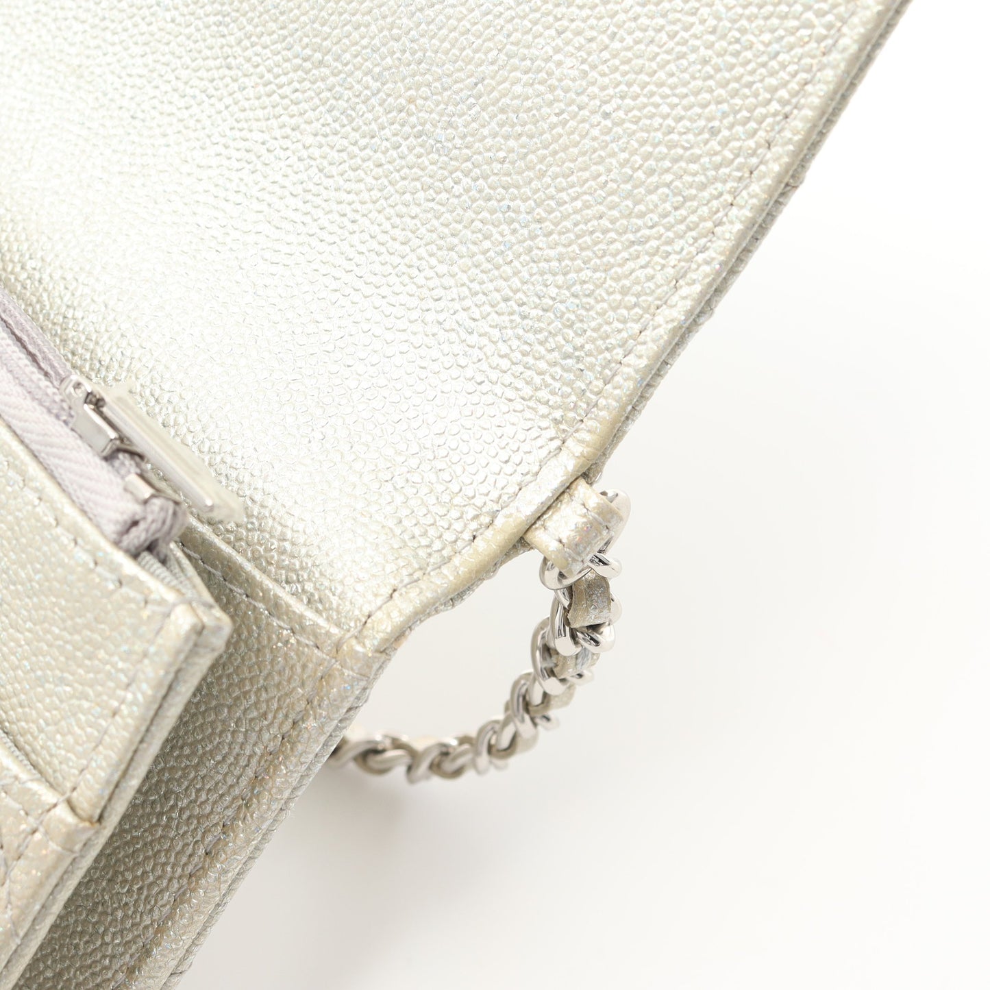 マトラッセ チェーンウォレット キャビアスキン シャンパンゴールド シルバー金具 シャネル バッグ CHANEL