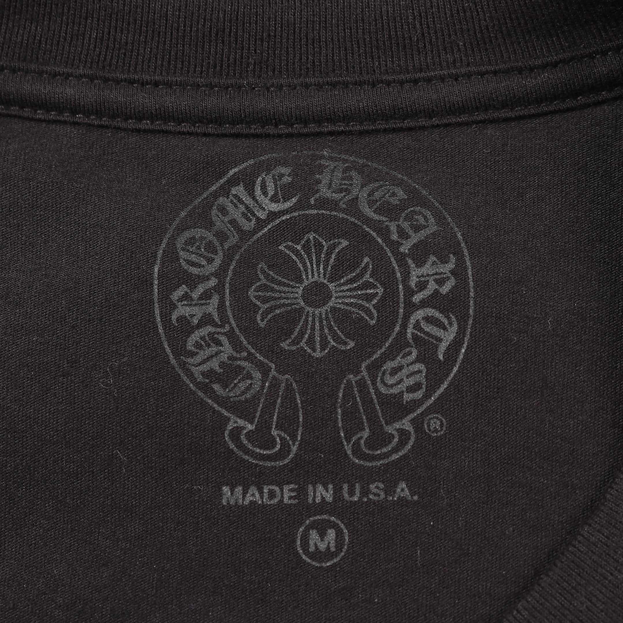 トリプルクロス アームロゴ Tシャツ 長袖 コットン ブラック