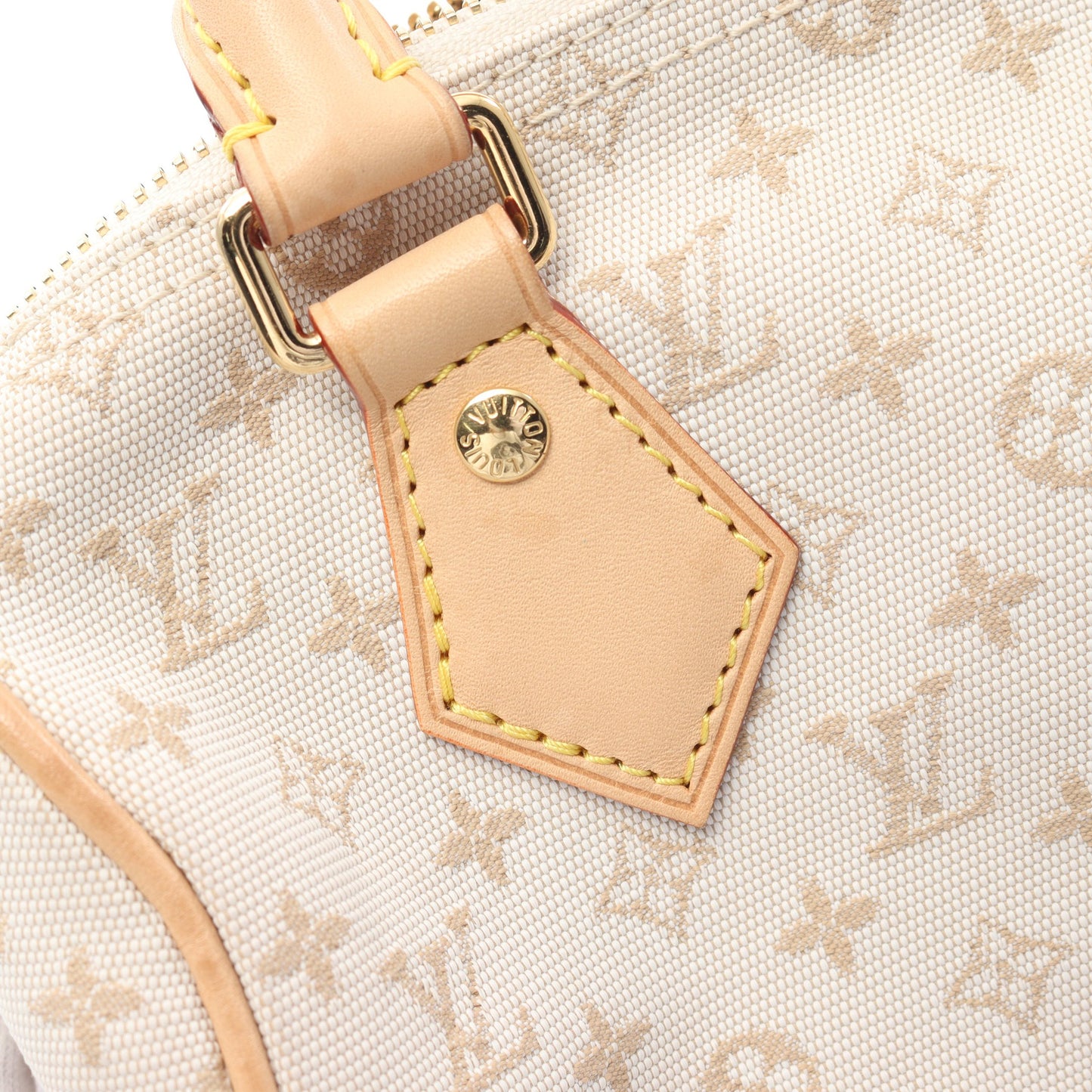 スピーディ バンドリエール 20 モノグラム ハンドバッグ キャンバス レザー ベージュ 2WAY ルイヴィトン バッグ LOUIS VUITTON