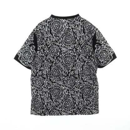 Tシャツ クルーネック 半袖 コットン ブラック ホワイト ヴェルサーチ トップス Versace