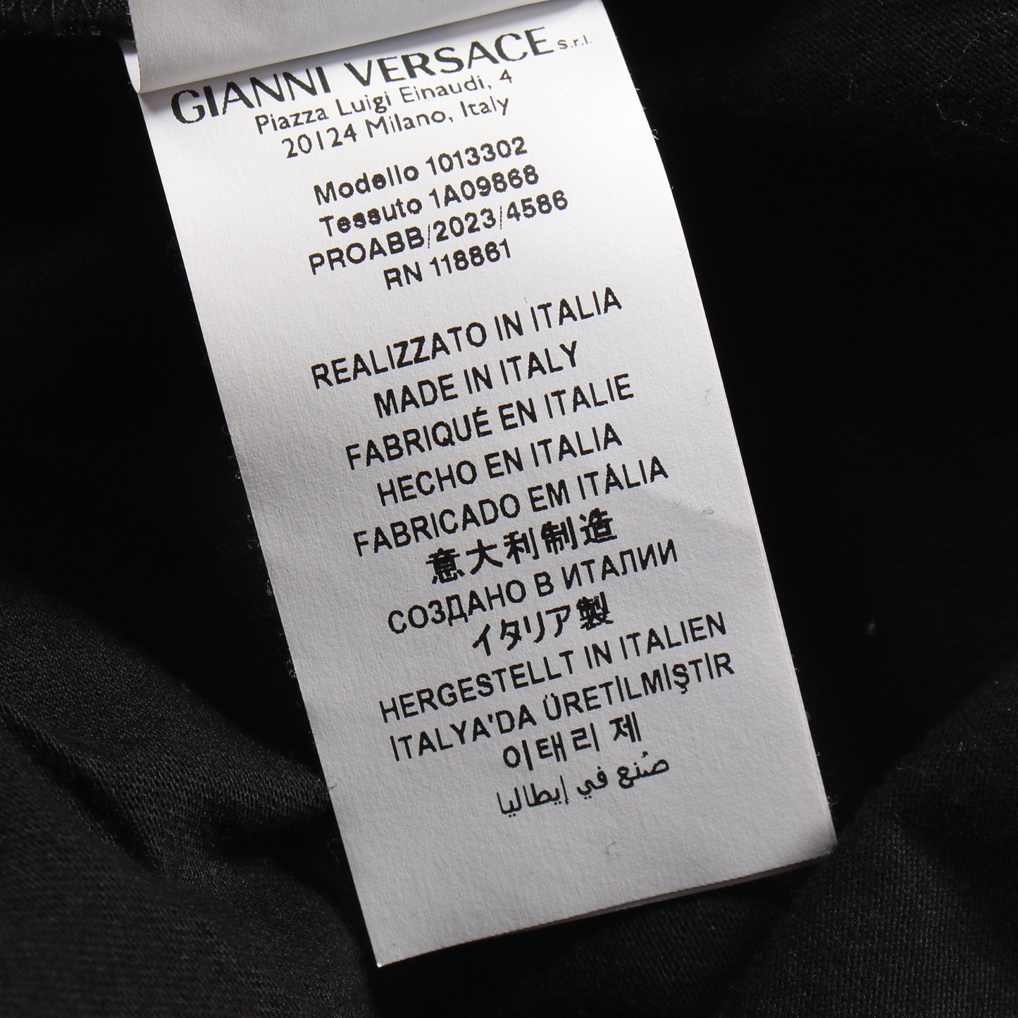 Tシャツ クルーネック 半袖 コットン ブラック ホワイト ヴェルサーチ トップス Versace