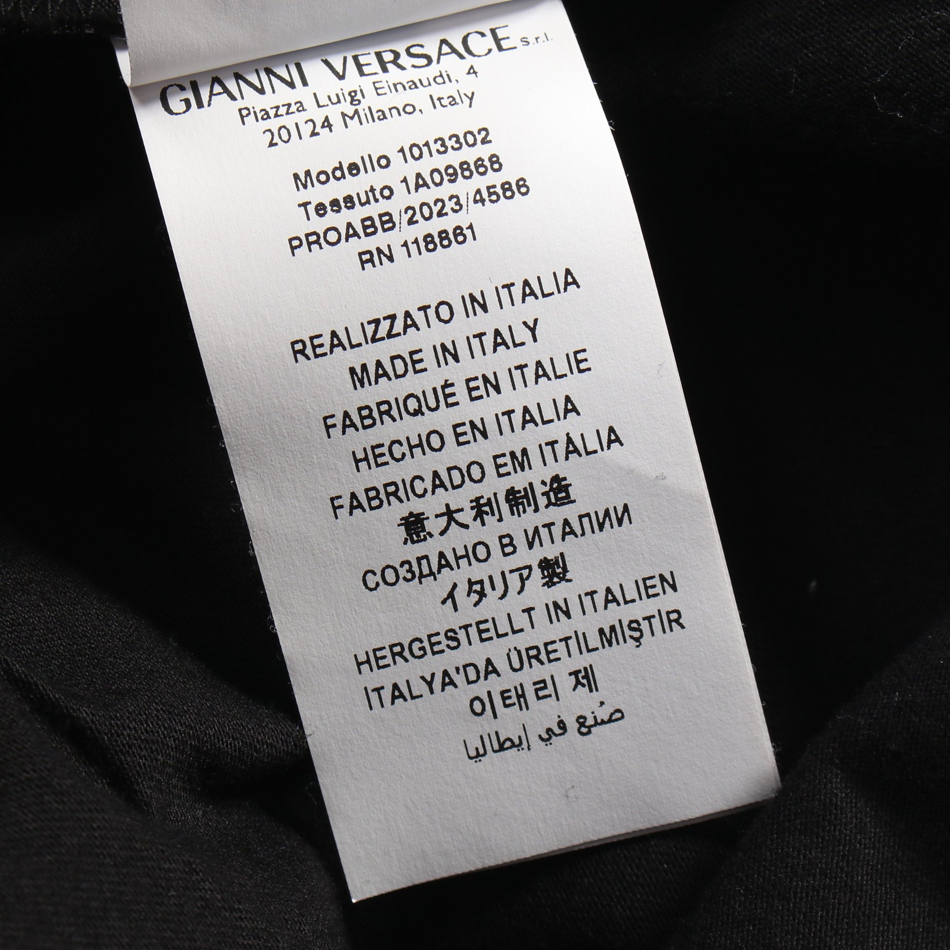 Tシャツ クルーネック 半袖 コットン ブラック ホワイト ヴェルサーチ トップス Versace