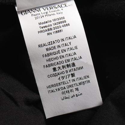 Tシャツ クルーネック 半袖 コットン ブラック ホワイト ヴェルサーチ トップス Versace