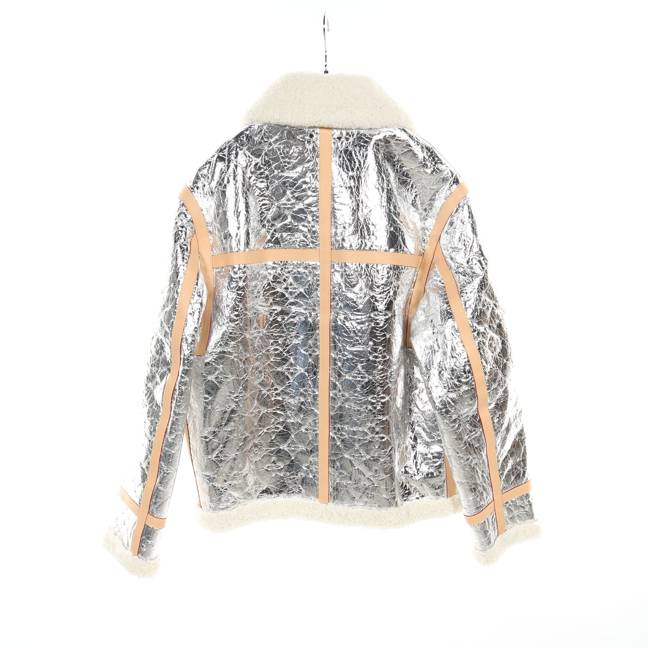 シアリングジャケット モノグラムミラー ジャケット ラムレザー