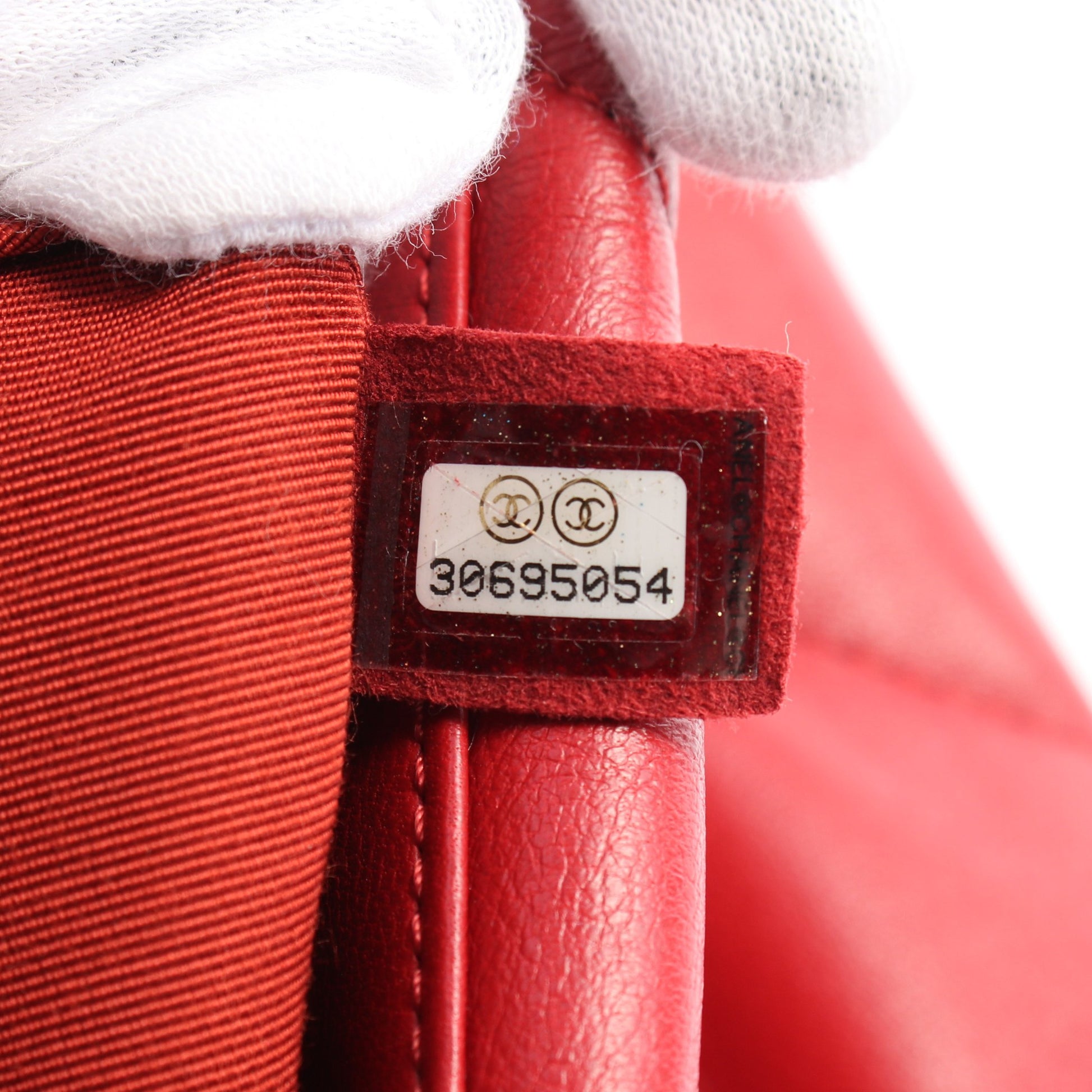 19 ディズヌフ マトラッセ チェーンショルダーバッグ レザー レッド コンビ金具 2WAY シャネル バッグ CHANEL