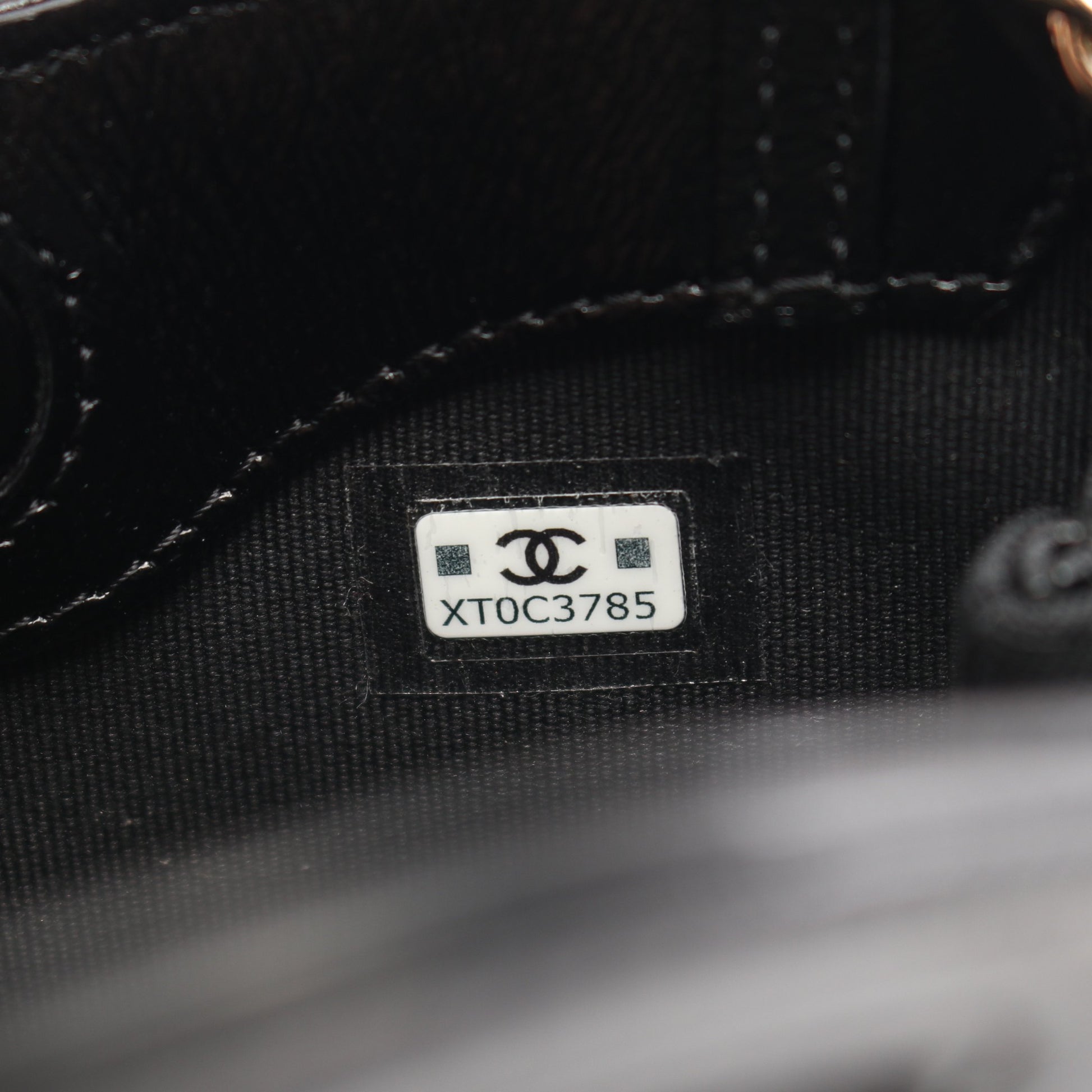 チェーン クラッチ チェーンショルダーバッグ レザー ブラック ゴールド金具 シャネル バッグ CHANEL