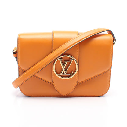LV PONT 9 LVポンヌフ サマーゴールド ショルダーバッグ レザー オレンジ ルイヴィトン バッグ LOUIS VUITTON