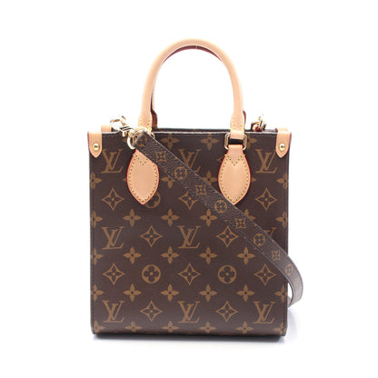 サックプラ BB ハンドバッグ PVC レザー ブラウン 2WAY ルイヴィトン バッグ LOUIS VUITTON