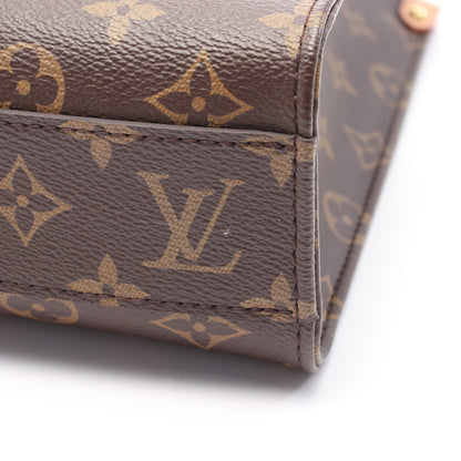 サックプラ BB ハンドバッグ PVC レザー ブラウン 2WAY ルイヴィトン バッグ LOUIS VUITTON