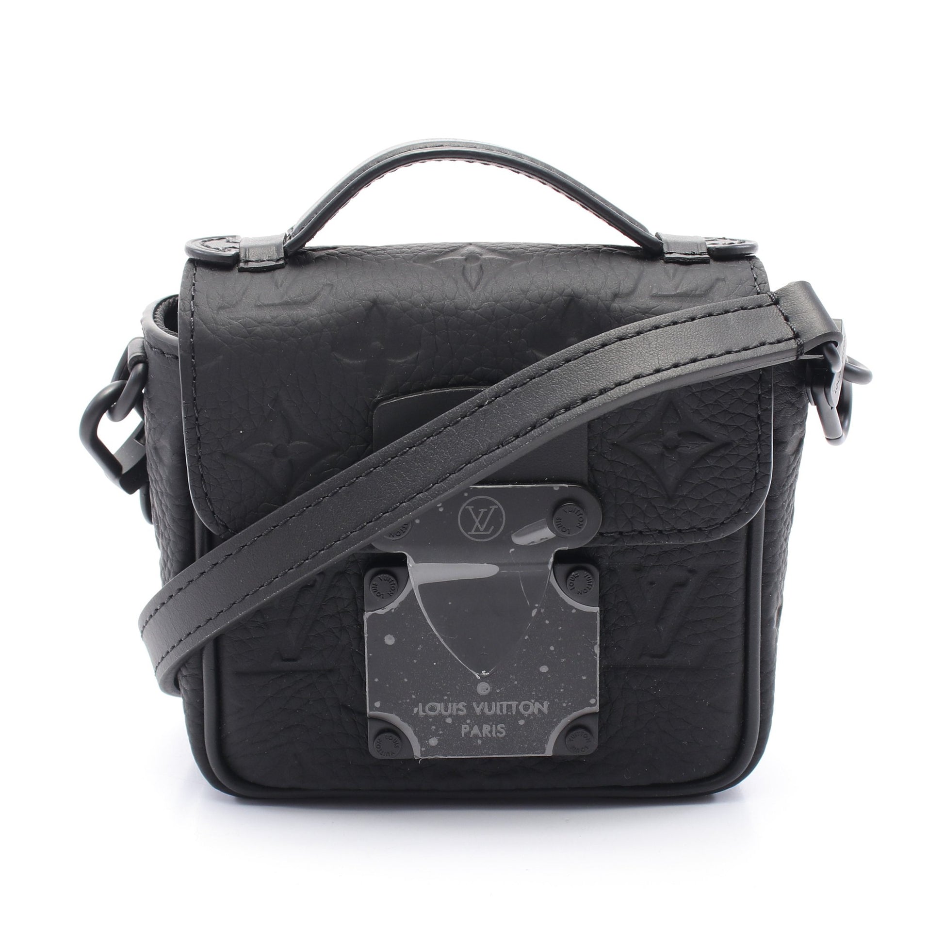 ピコ Sロック トリヨンモノグラム ノワール ハンドバッグ レザー ブラック 2WAY ルイヴィトン バッグ LOUIS VUITTON