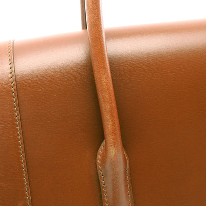 ドラッグ37 コニャック ハンドバッグ ボックスカーフ ブラウン ゴールド金具 □E刻印 エルメス バッグ HERMES