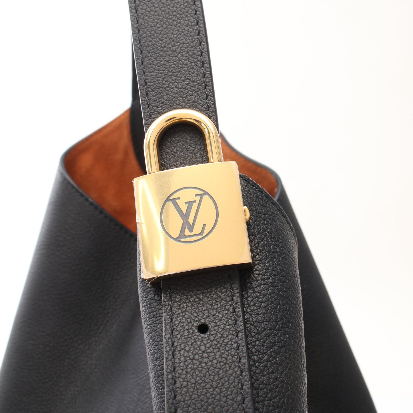 ロウキー ホーボー MM ノワール ショルダーバッグ レザー ブラック ゴールド ルイヴィトン バッグ LOUIS VUITTON