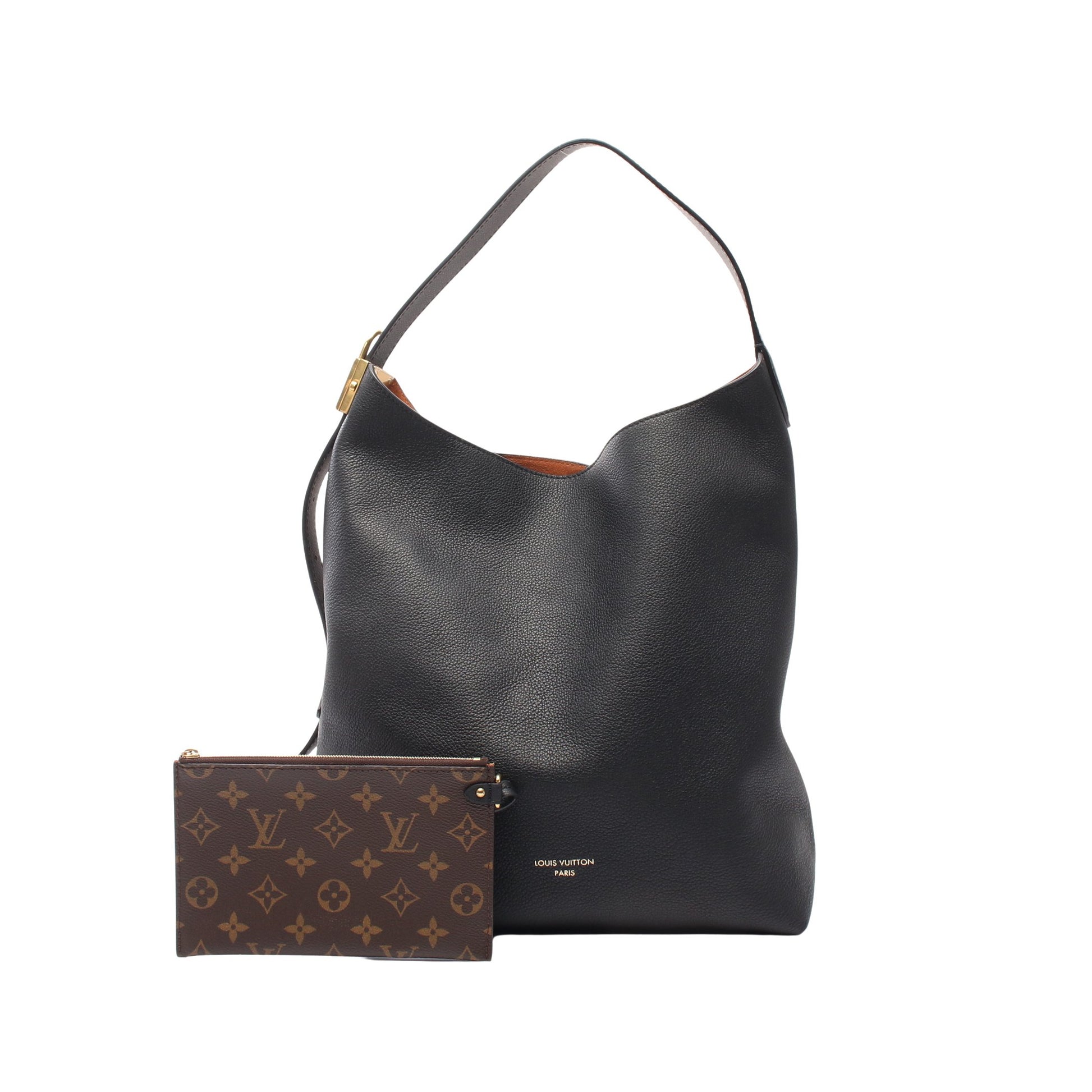ロウキー ホーボー MM ノワール ショルダーバッグ レザー ブラック ゴールド ルイヴィトン バッグ LOUIS VUITTON