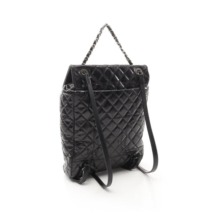 マトラッセ バックパック リュックサック エイジドカーフスキン ブラック アンティークシルバー金具 シャネル バッグ CHANEL