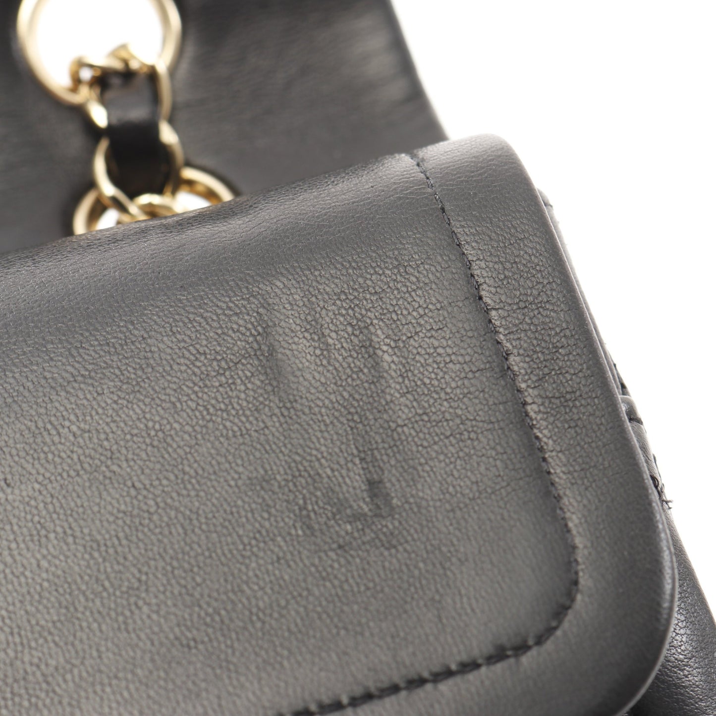 マトラッセ Wフラップ Wチェーンショルダーバッグ ラムスキン ブラック ゴールド金具 シャネル バッグ CHANEL
