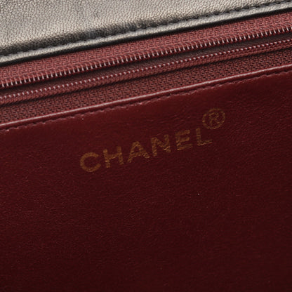マトラッセ チェーンショルダーバッグ ラムスキン ブラック ゴールド金具 プッシュロック シャネル バッグ CHANEL