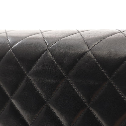 マトラッセ チェーンショルダーバッグ ラムスキン ブラック ゴールド金具 プッシュロック シャネル バッグ CHANEL