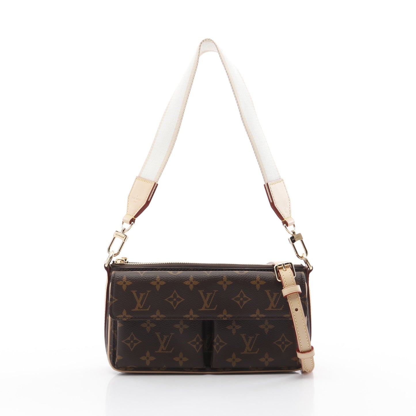 ヴィヴァシテ モノグラム ワンショルダーバッグ PVC レザー ブラウン 2WAY ルイヴィトン バッグ LOUIS VUITTON