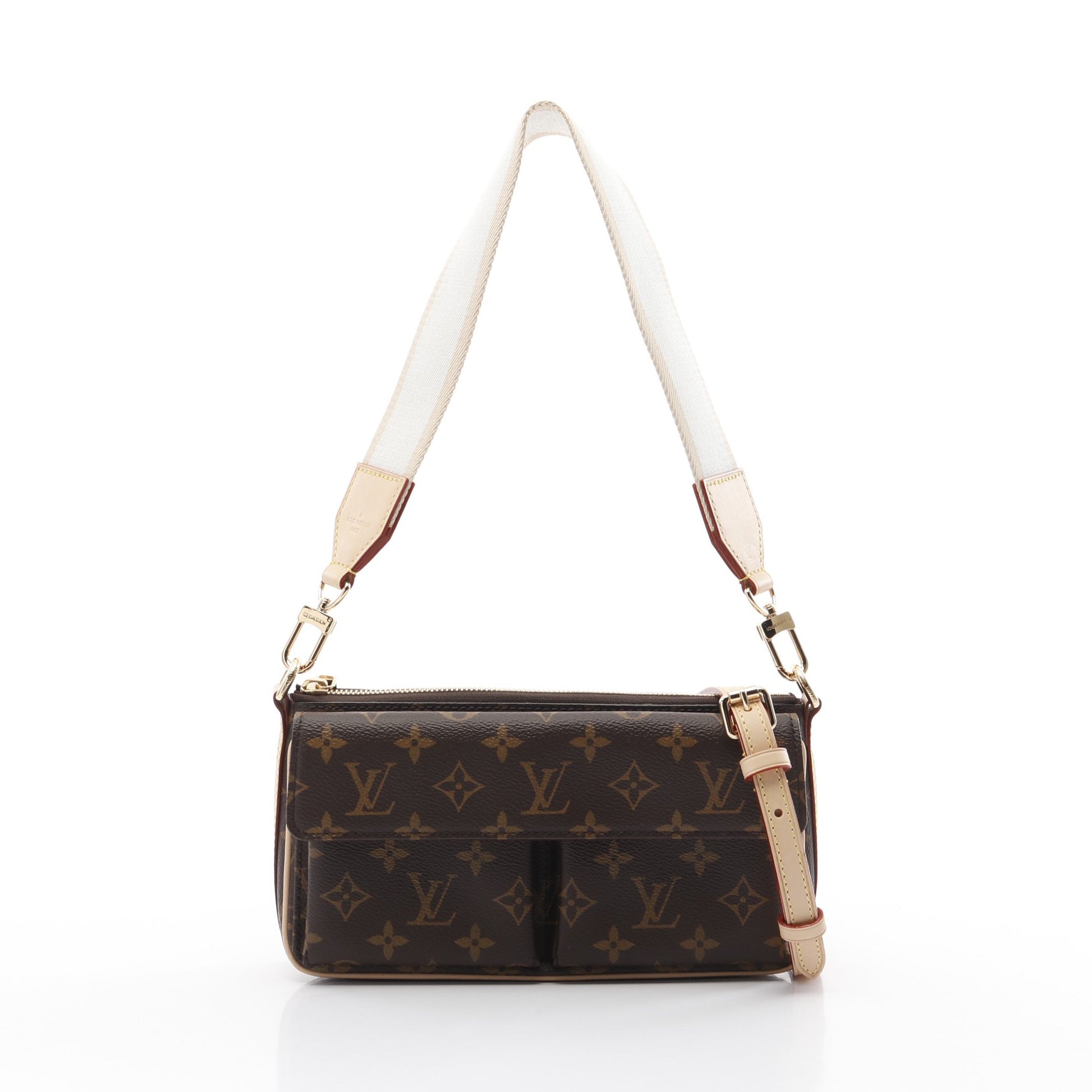 ヴィヴァシテ モノグラム ワンショルダーバッグ PVC レザー ブラウン 2WAY ルイヴィトン バッグ LOUIS VUITTON