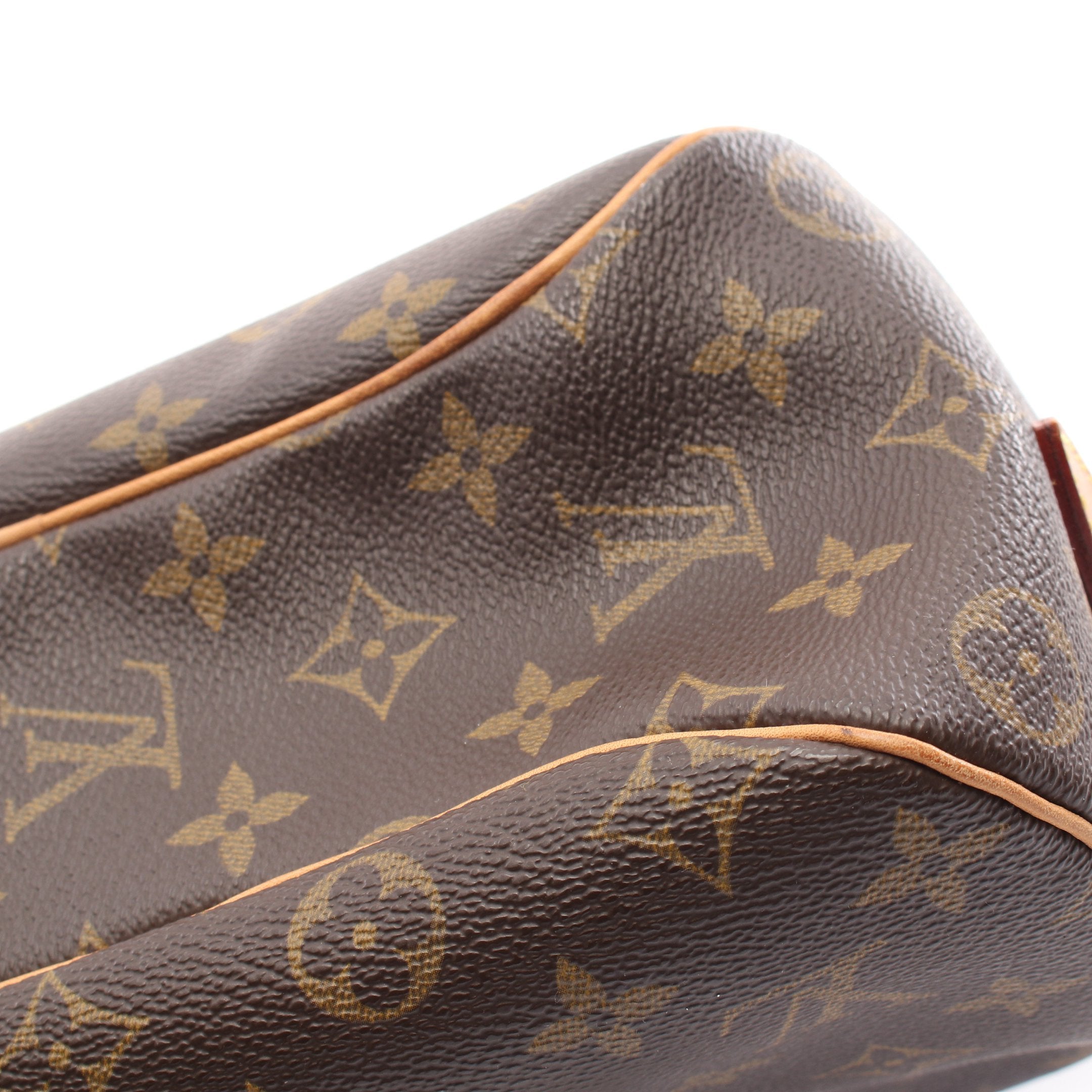 ブロワ モノグラム ショルダーバッグ PVC レザー ブラウン ルイ