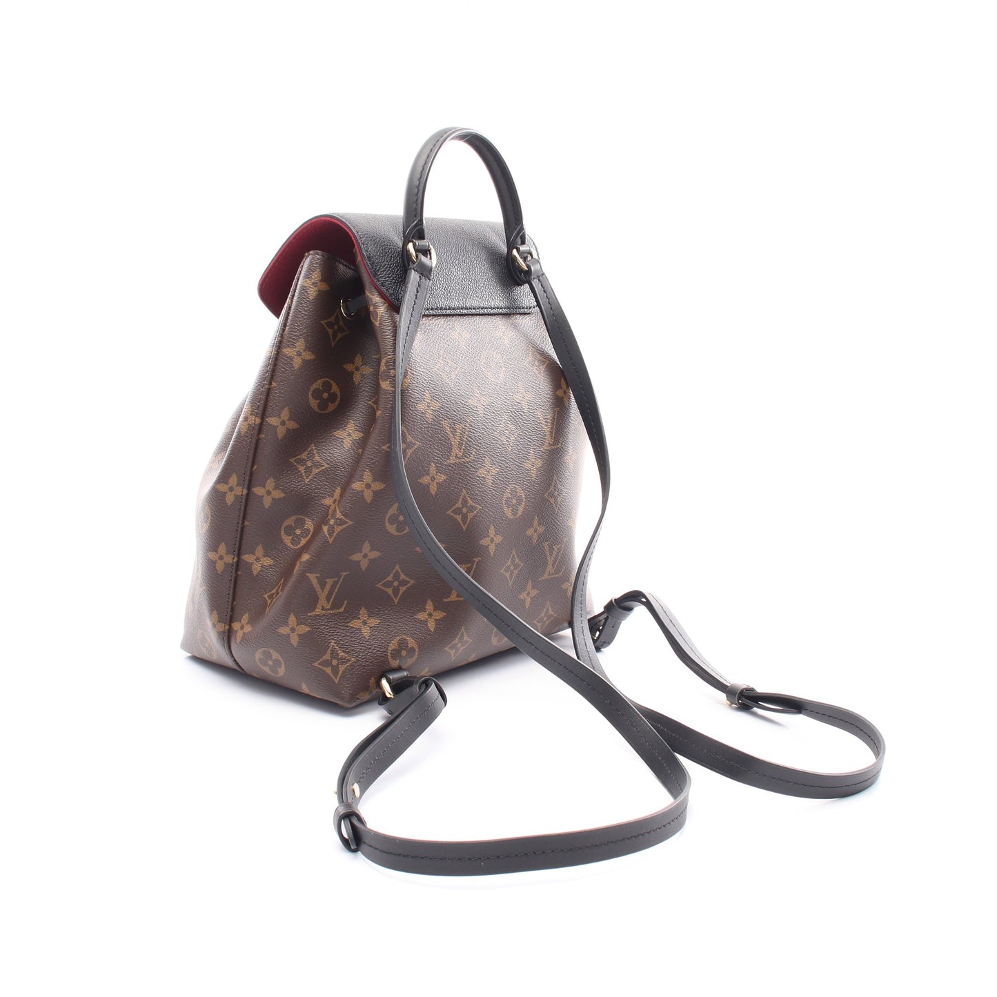モンスリ NM PM モノグラム バックパック リュックサック PVC レザー ブラウン ブラック ルイヴィトン バッグ LOUIS VUITTON