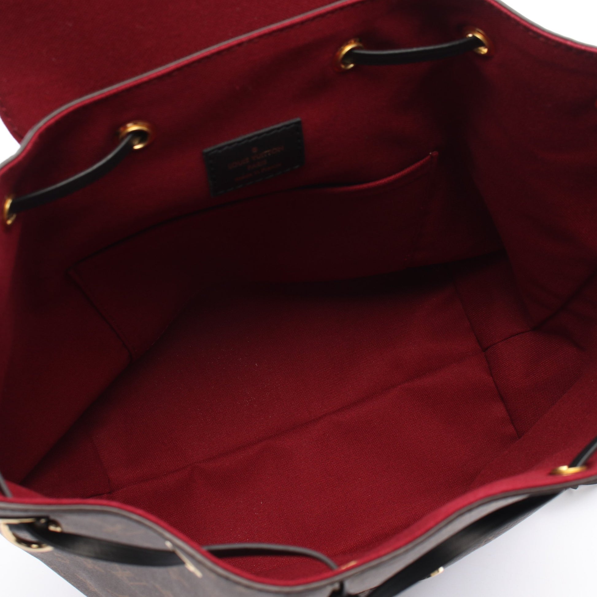 モンスリ NM PM モノグラム バックパック リュックサック PVC レザー ブラウン ブラック ルイヴィトン バッグ LOUIS VUITTON
