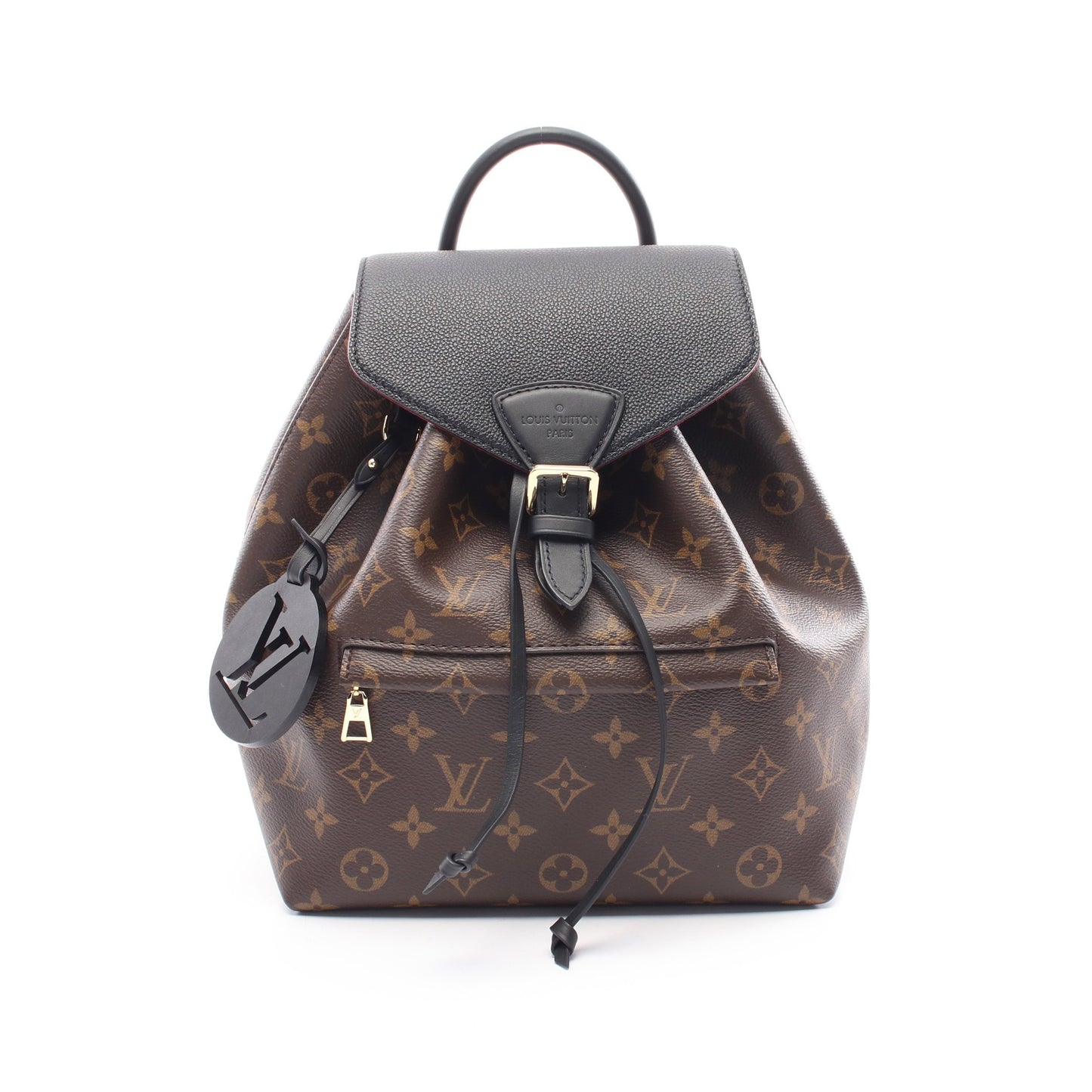 モンスリ NM PM モノグラム バックパック リュックサック PVC レザー ブラウン ブラック ルイヴィトン バッグ LOUIS VUITTON