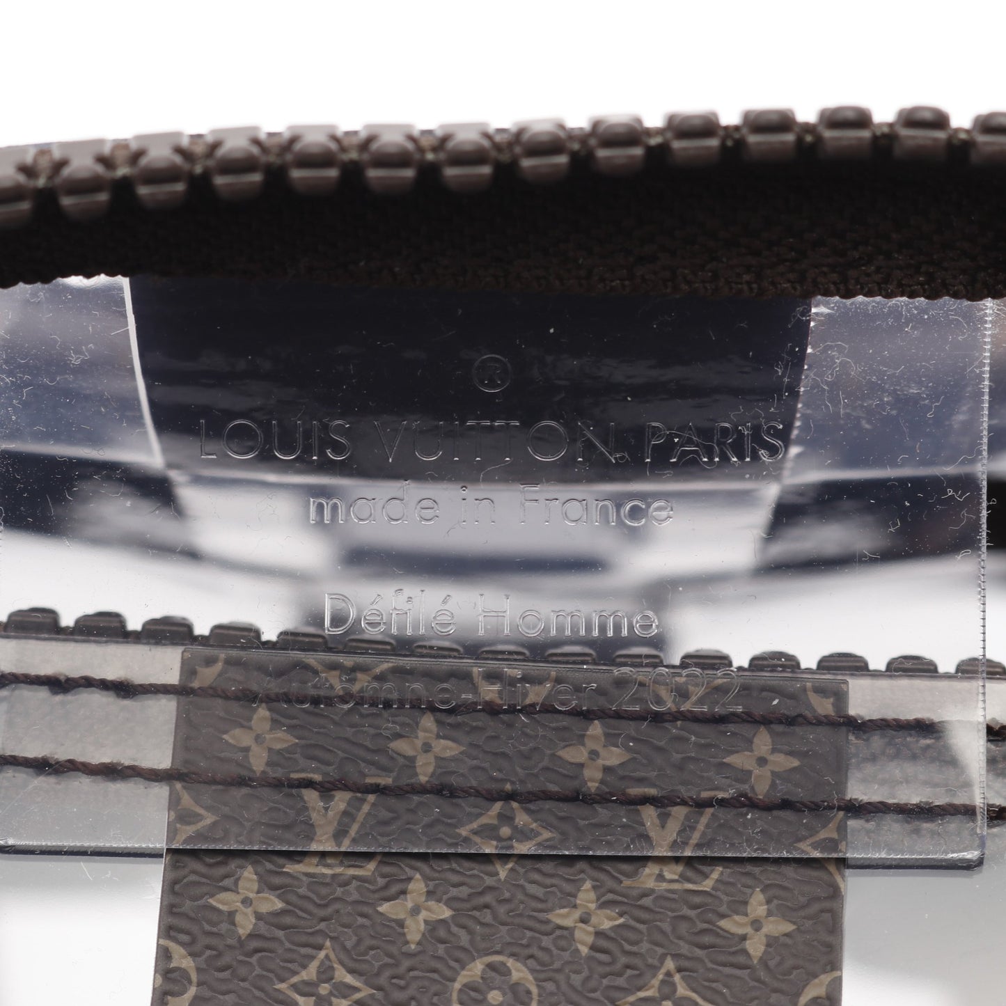 キーポル バンドリエール50 モノグラムチェス ボストンバッグ PVC ブラウン クリア 2WAY ルイヴィトン バッグ LOUIS VUITTON