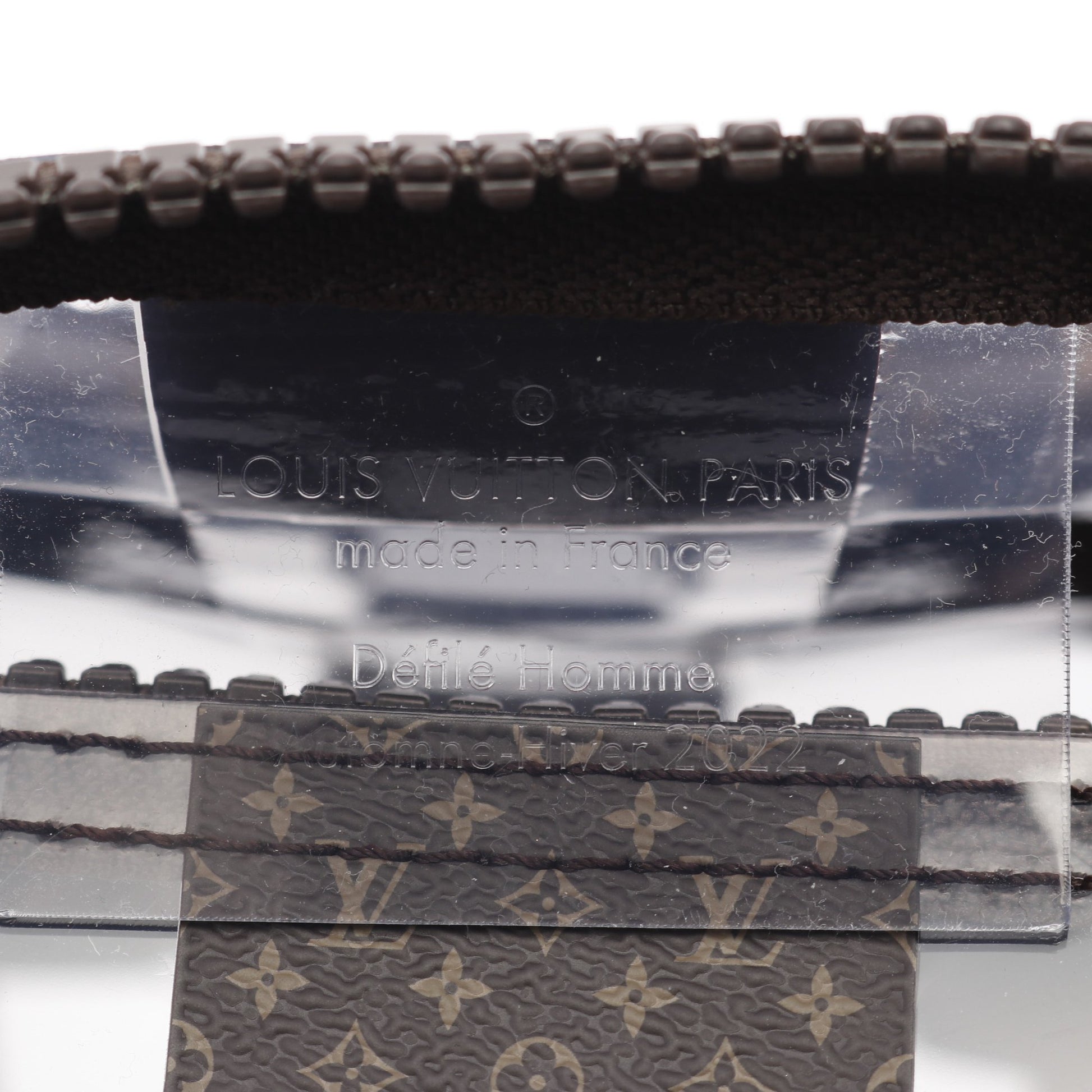 キーポル バンドリエール50 モノグラムチェス ボストンバッグ PVC ブラウン クリア 2WAY ルイヴィトン バッグ LOUIS VUITTON