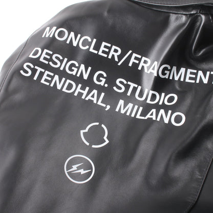 GENIUS 7 FRAGMENT HIROSHI FUJIWARA × Lewis Leathers DWAYNE レザージャケット ライダースジャケット レザー ブラック モンクレール アウター MONCLER