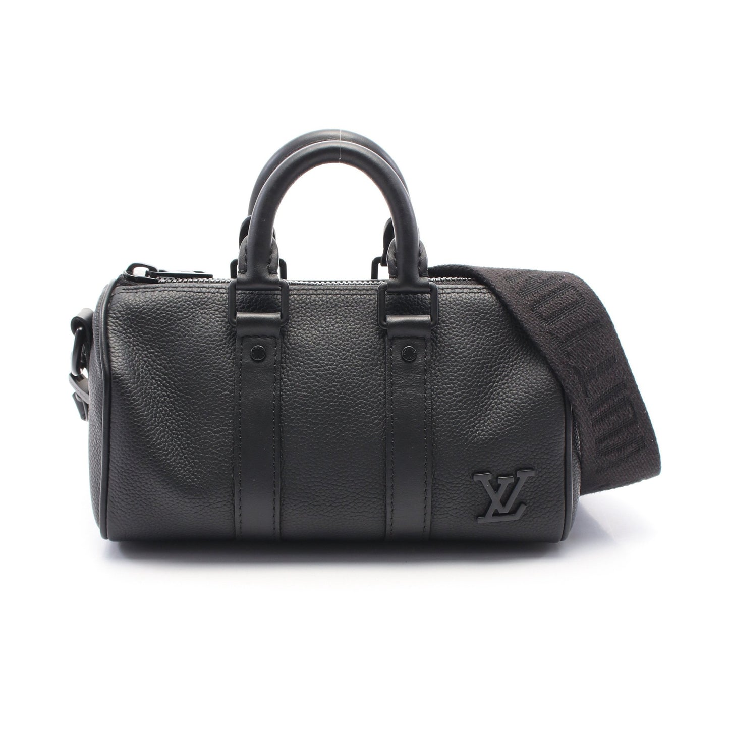 キーポルXS LVアエログラム ハンドバッグ レザー ブラック 2WAY ルイヴィトン バッグ LOUIS VUITTON