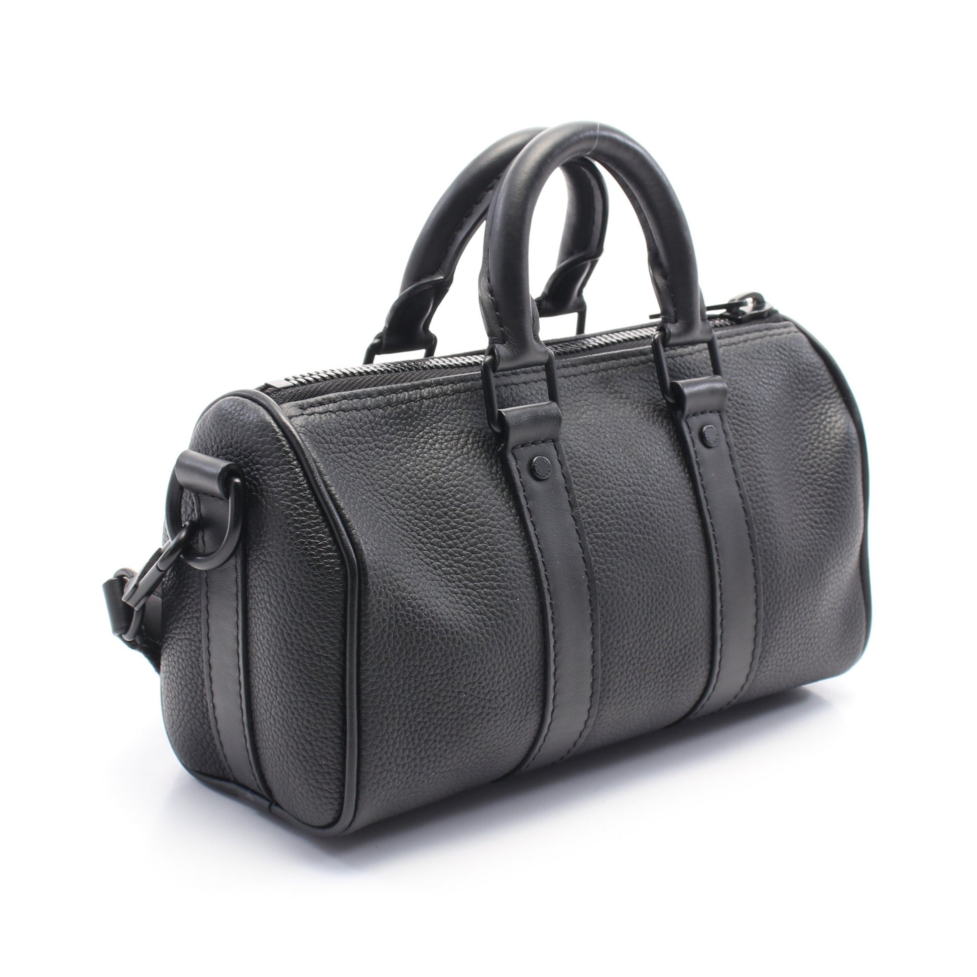 キーポルXS LVアエログラム ハンドバッグ レザー ブラック 2WAY ルイヴィトン バッグ LOUIS VUITTON