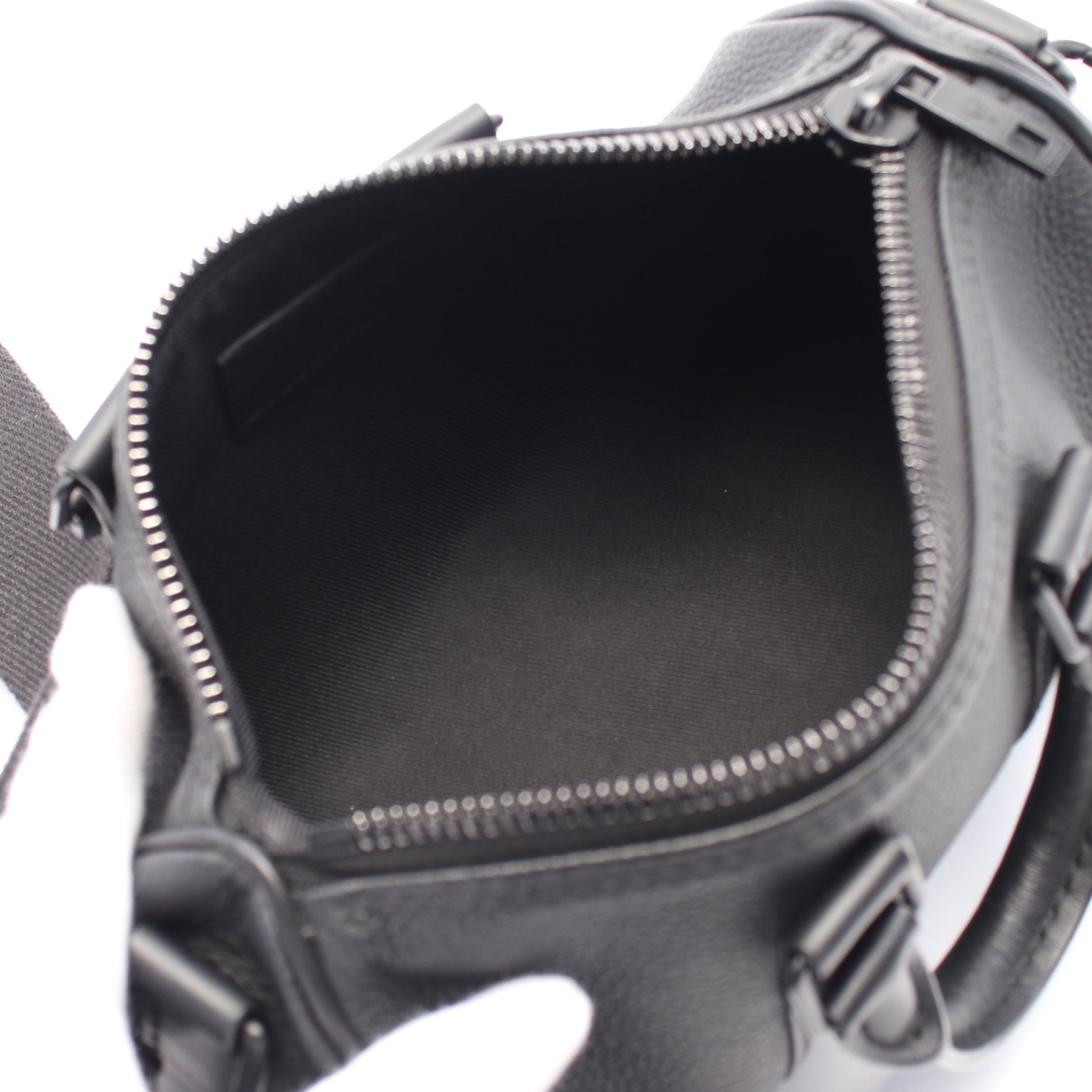 キーポルXS LVアエログラム ハンドバッグ レザー ブラック 2WAY ルイヴィトン バッグ LOUIS VUITTON