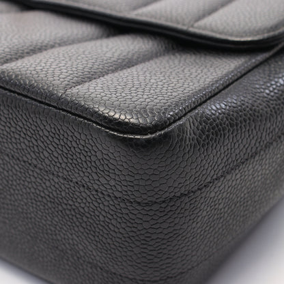 マドモアゼル チェーンショルダーバッグ キャビアスキン ブラック ゴールド金具 シャネル バッグ CHANEL
