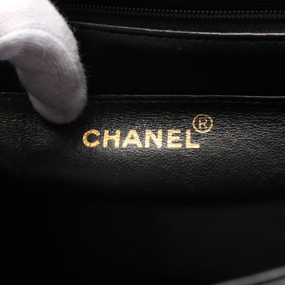 マドモアゼル チェーンショルダーバッグ キャビアスキン ブラック ゴールド金具 シャネル バッグ CHANEL