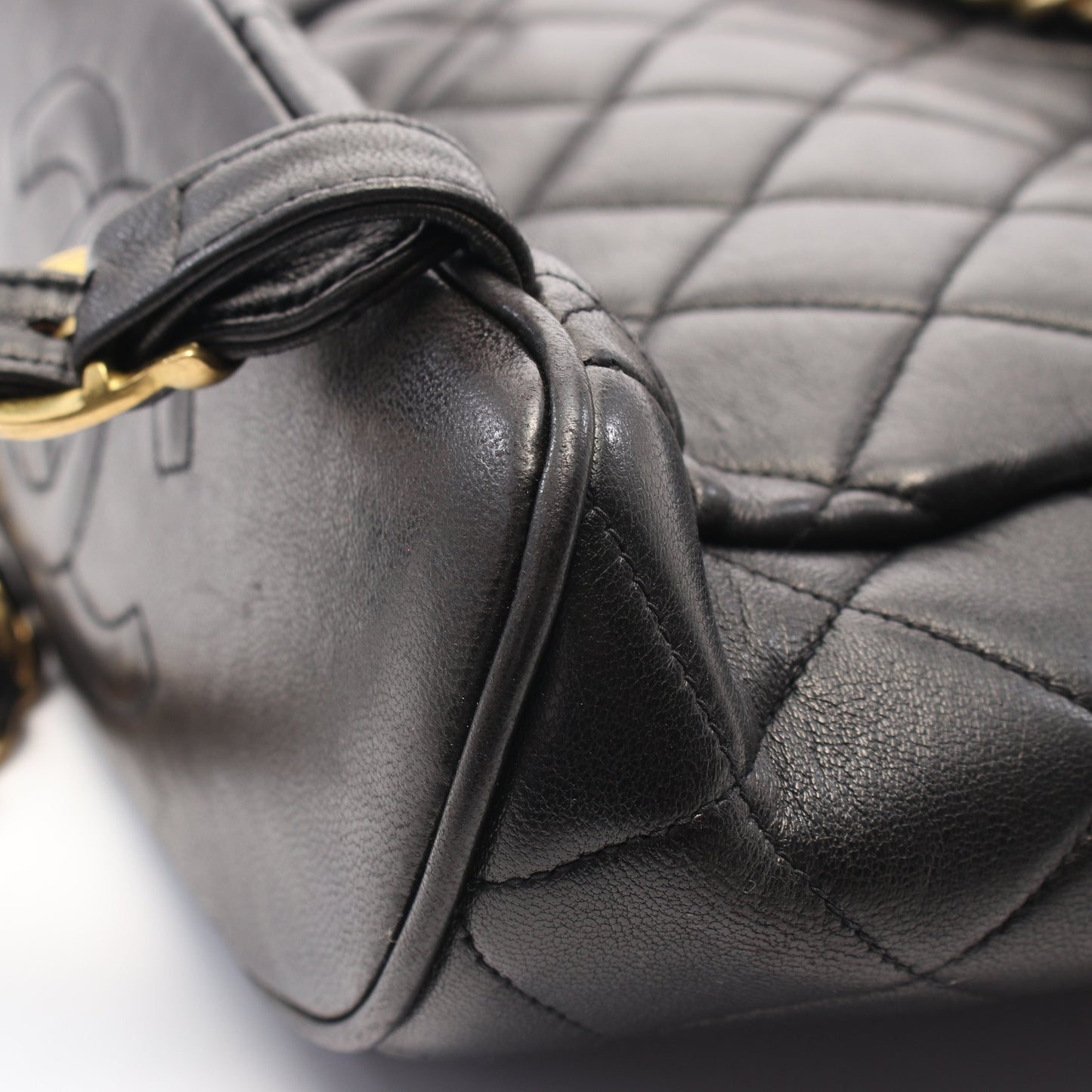 マトラッセ バックパック リュックサック ラムスキン ブラック ゴールド金具 シャネル バッグ CHANEL