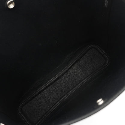 ガーデンファイルPM ハンドバッグ トートバッグ トワルミリタリー ネゴンダ ブラック シルバー金具 2WAY U刻印 エルメス バッグ HERMES