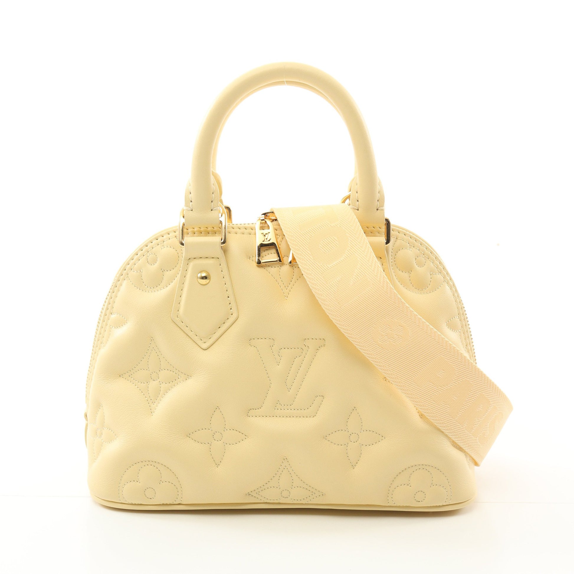アルマBB ソフト バブルグラム バナナ ハンドバッグ レザー ライトイエロー 2WAY ルイヴィトン バッグ LOUIS VUITTON