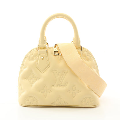 アルマBB ソフト バブルグラム バナナ ハンドバッグ レザー ライトイエロー 2WAY ルイヴィトン バッグ LOUIS VUITTON