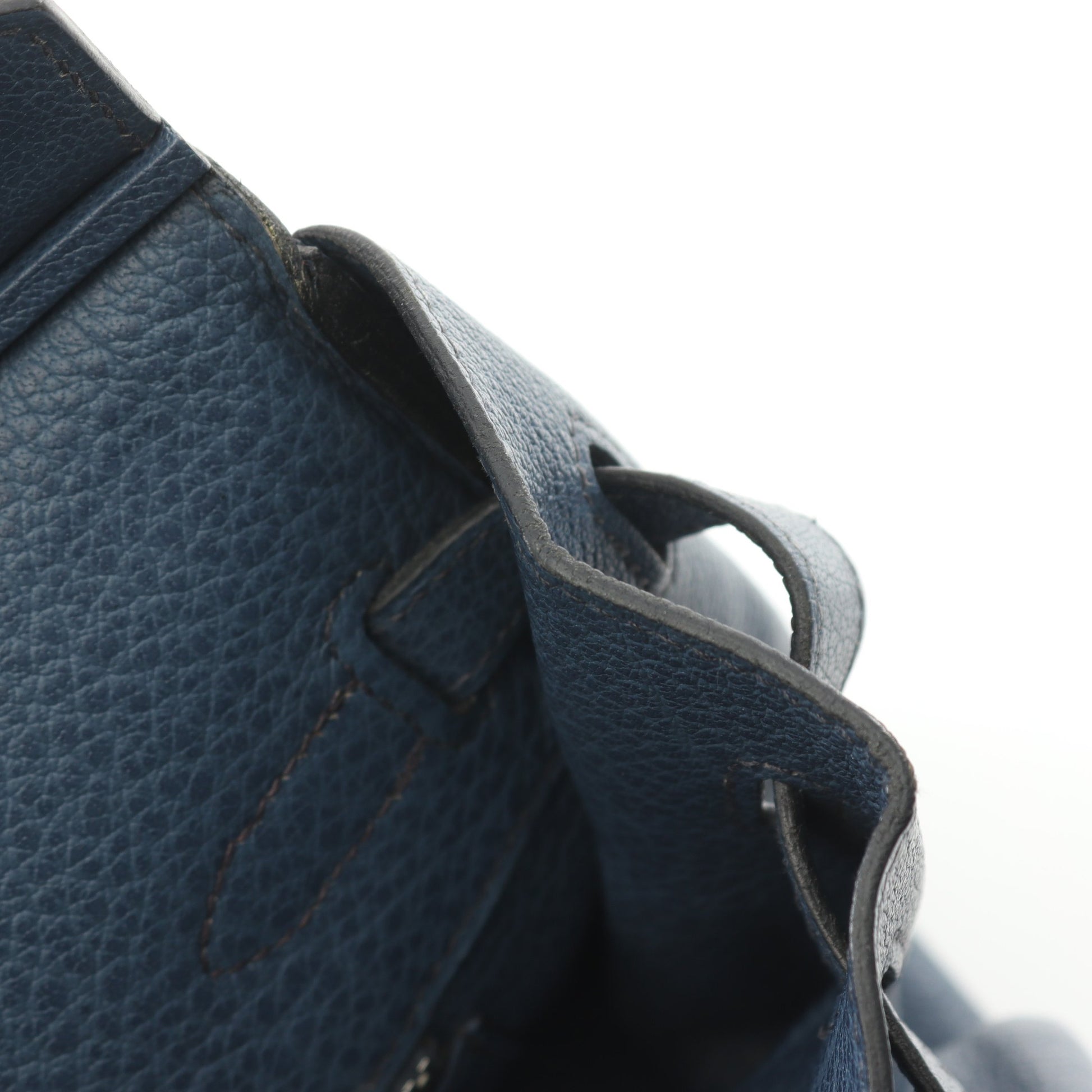 バーキン35 ハンドバッグ トゴ ブルー シルバー金具 □I刻印 エルメス バッグ HERMES