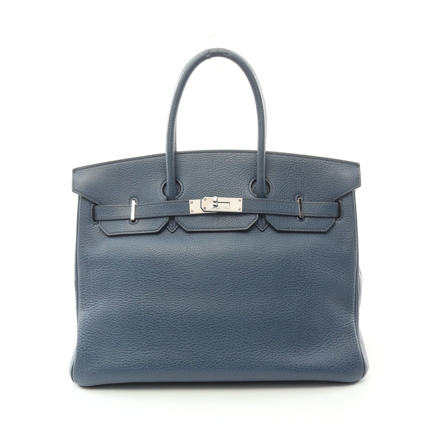 バーキン35 ハンドバッグ トゴ ブルー シルバー金具 □I刻印 エルメス バッグ HERMES