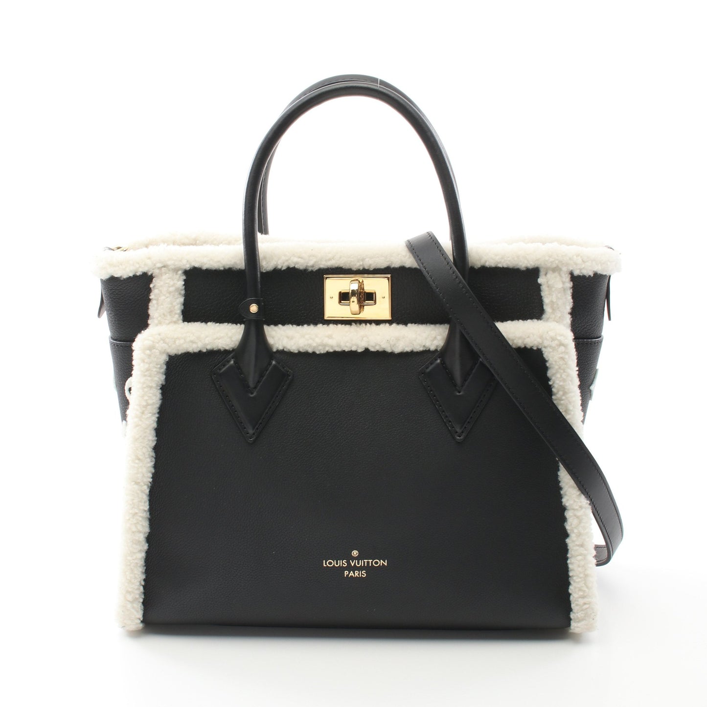 オンマイサイドMM ハンドバッグ トリヨンレザー ブラック 2WAY ルイヴィトン バッグ LOUIS VUITTON