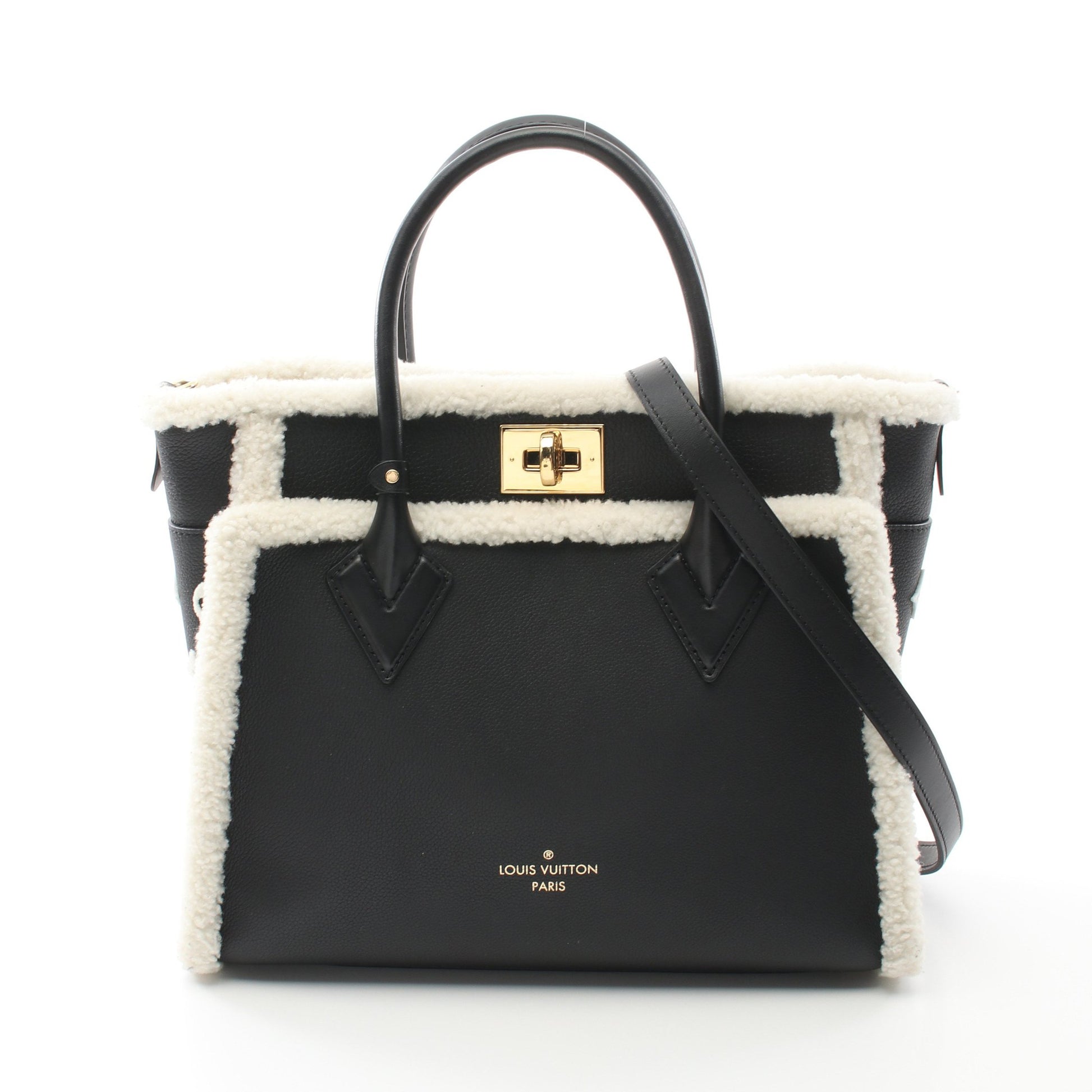 オンマイサイドMM ハンドバッグ トリヨンレザー ブラック 2WAY ルイヴィトン バッグ LOUIS VUITTON