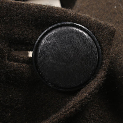 コート ノーカラー カシミヤ ダークグリーン エルメス アウター HERMES