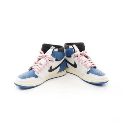 NIKE × FRAGMENT TRAVIS SCOTT Air Jordan 1 Retro High スニーカー レザー ブルー ホワイト ブラック ナイキ シューズ NIKE
