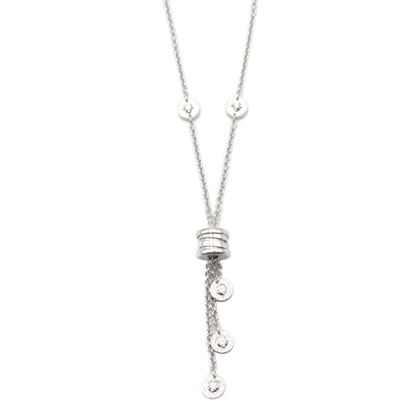 B-zero1 エレメント ネックレス ダイヤ ネックレス K18WG（ホワイトゴールド） ダイヤモンド クリア ブルガリ アクセサリー BVLGARI