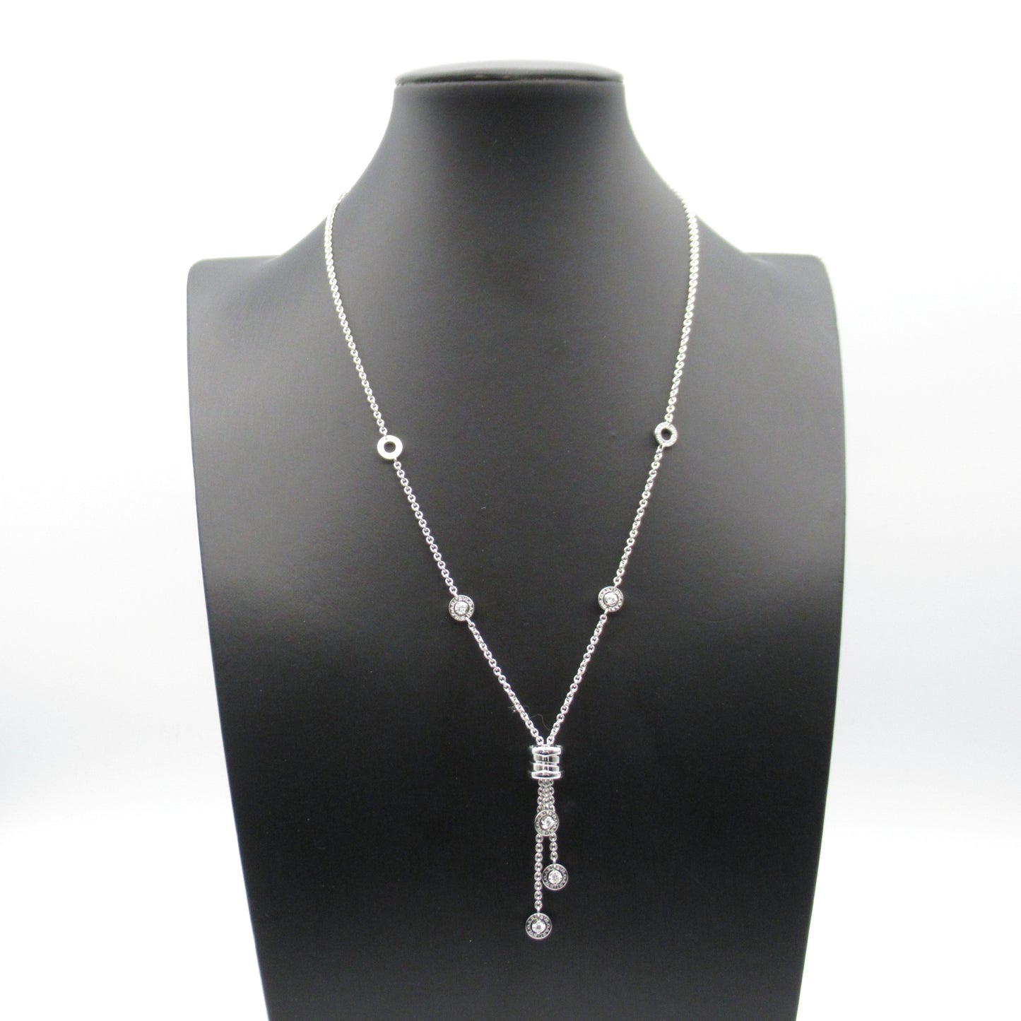 B-zero1 エレメント ネックレス ダイヤ ネックレス K18WG（ホワイトゴールド） ダイヤモンド クリア ブルガリ アクセサリー BVLGARI