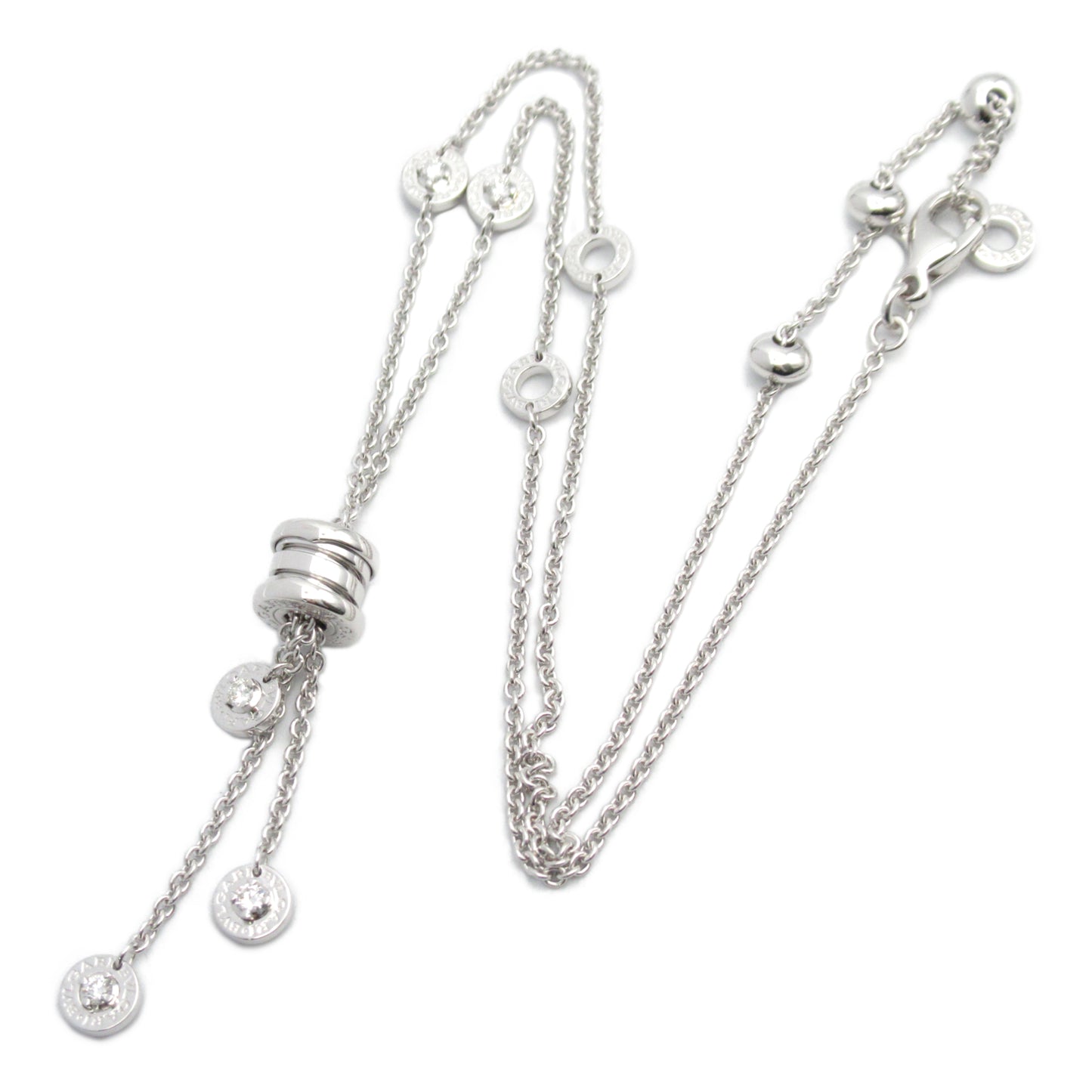 B-zero1 エレメント ネックレス ダイヤ ネックレス K18WG（ホワイトゴールド） ダイヤモンド クリア ブルガリ アクセサリー BVLGARI