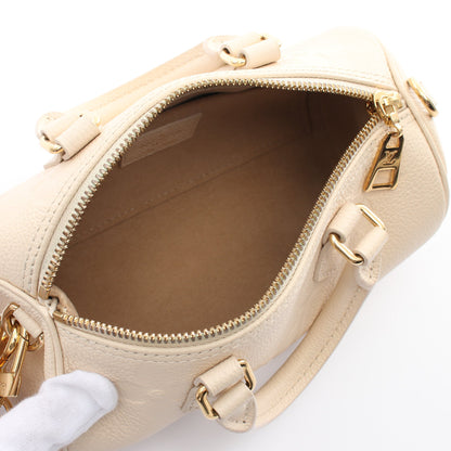 パピヨンBB モノグラムアンプラント クレーム ハンドバッグ レザー アイボリー 2WAY ルイヴィトン バッグ LOUIS VUITTON